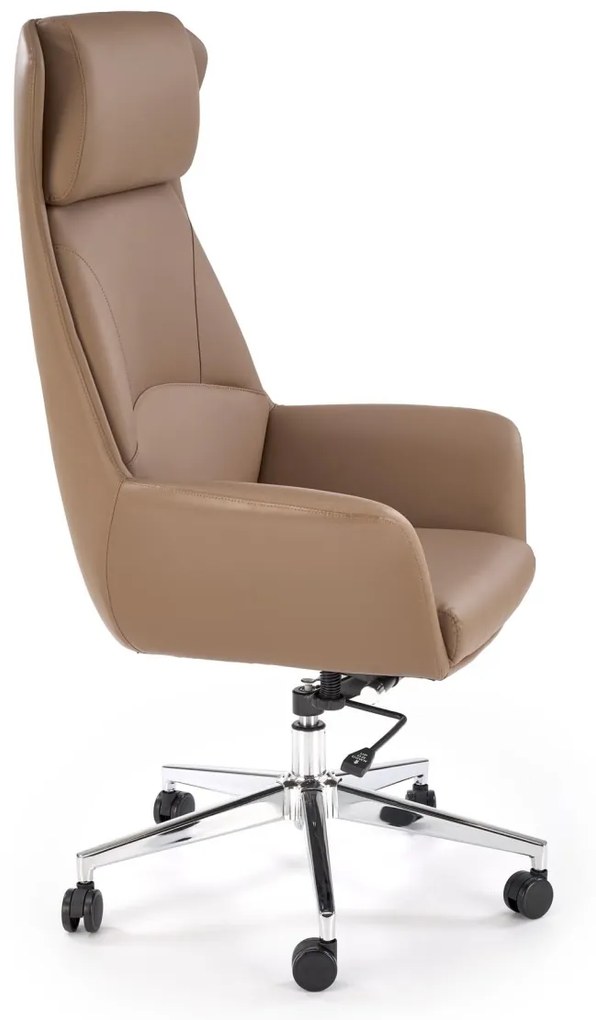 Scaun de birou Ederson piele ecologica cappuccino H131 cm