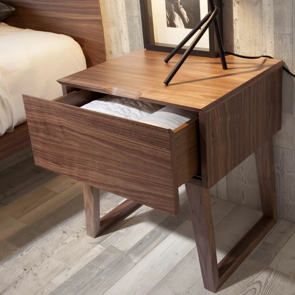 Masuta/ Noptiera eleganta design modern Walnut AC-CP1702-H