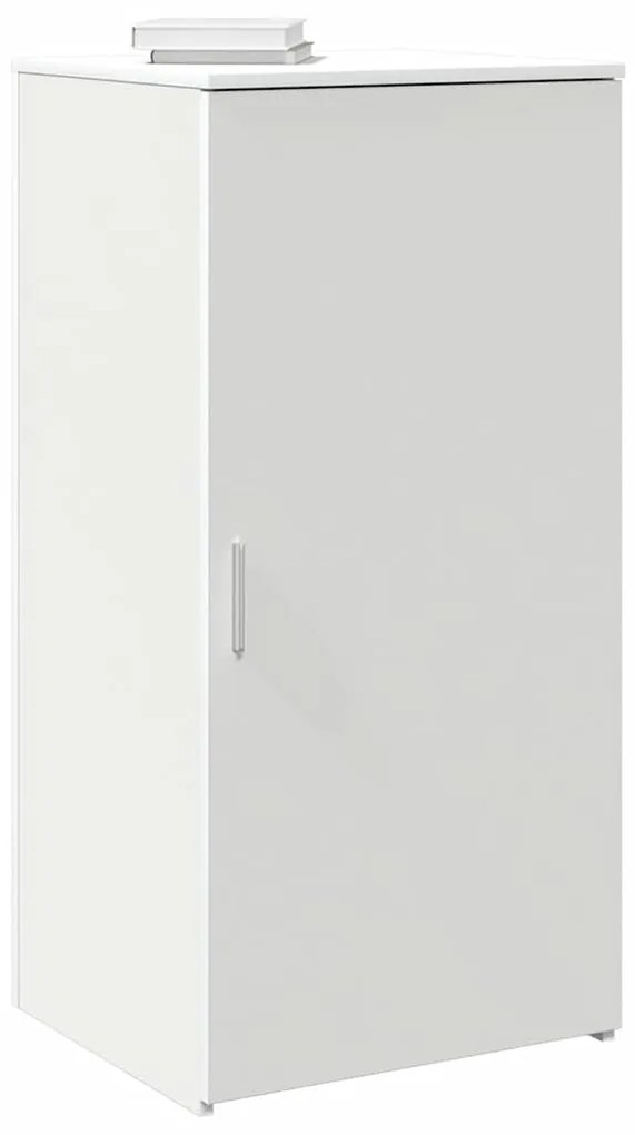 vidaXL Dulap de depozitare alb 50x45x103,5 cm din lemn prelucrat