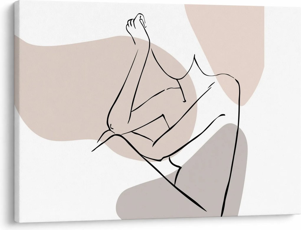 Tablou - Femeie corp linie de artă N⁰1 (70x50 cm)