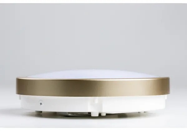 Plafonieră LED pentru baie Brilagi PERA LED/18W/230V d. 22 cm IP65 auriu