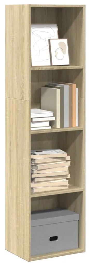 857878 vidaXL Bibliotecă, stejar sonoma, 40x30x152 cm, lemn prelucrat