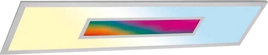 Panou LED RGBW dimabil, 20W/230V, argintiu + telecomandă