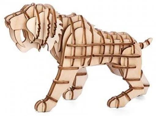 Puzzle 3D din lemn - tigru