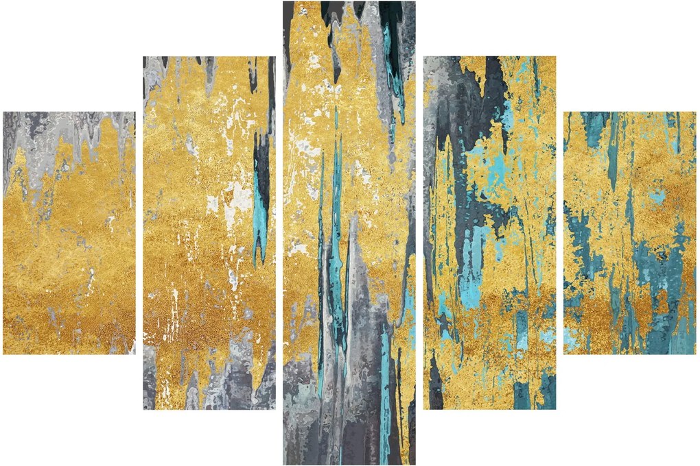 Tablou - Design auriu (150x105 cm)