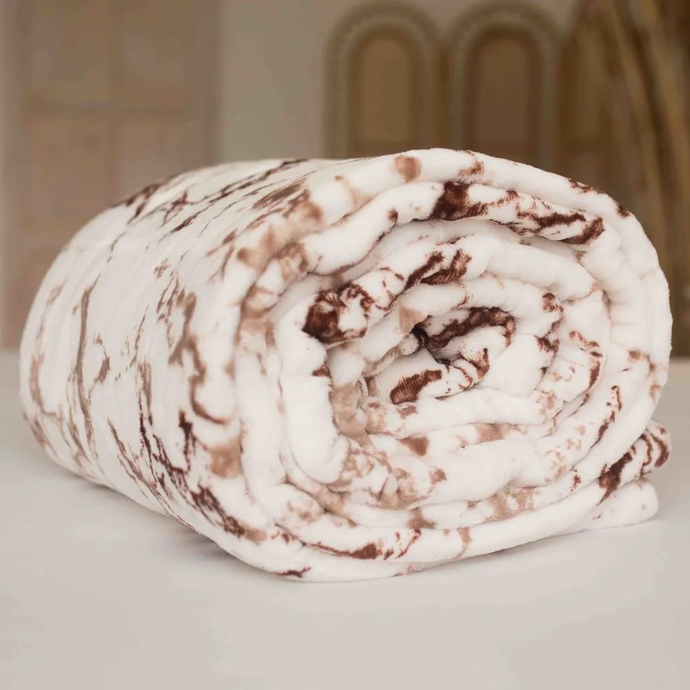 Pătură din microfibră cu lână sintetică