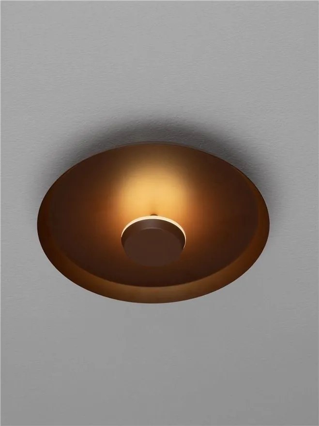 Plafoniera LED stil modern DORELL maro inchis