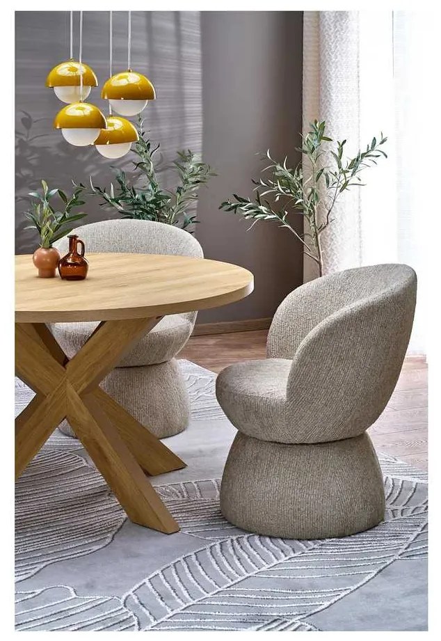 Masă de bucătărie Elmont, lemn natural