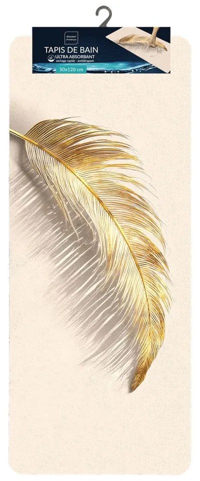 Covoraș de baie maro deschis 50x120 cm Angelica – douceur d'intérieur