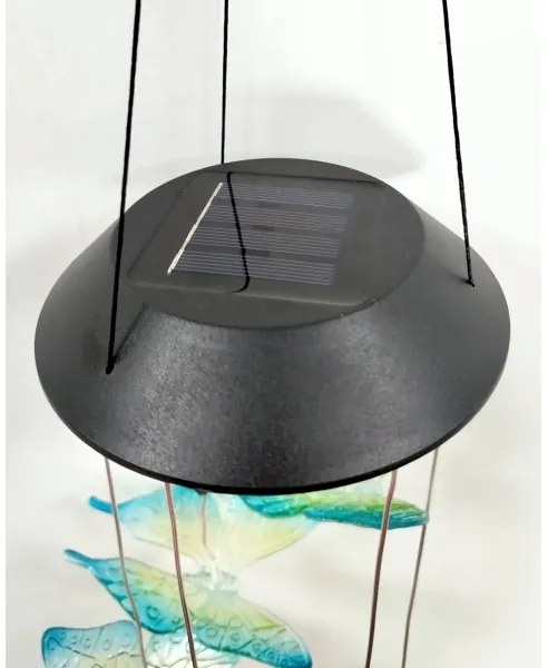 Lampă solară LED RGB 6xLED/1,2V 300 mAh IP44 - model fluture