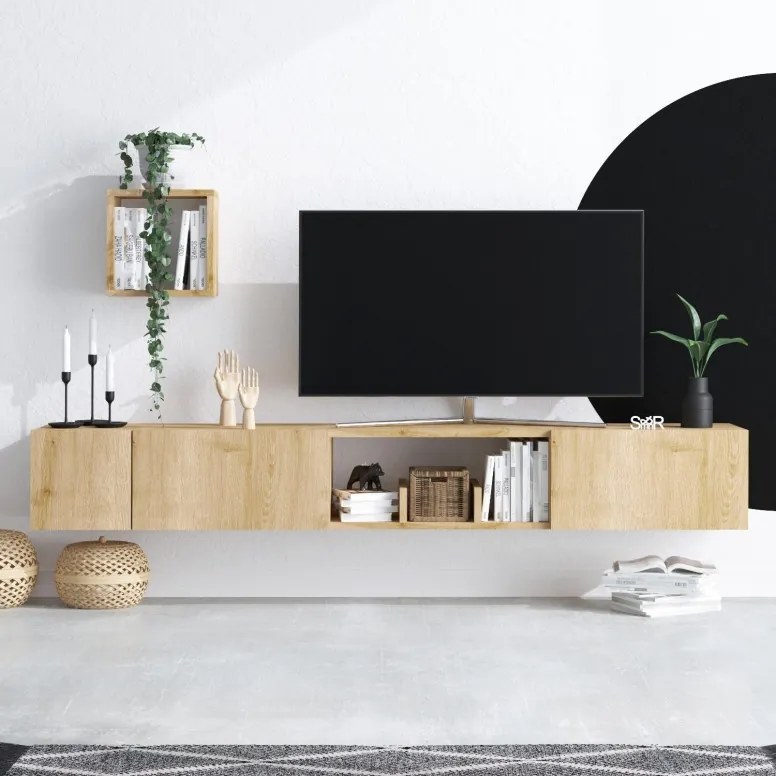Ansamblu Comoda TV Avior Sapphire Oak