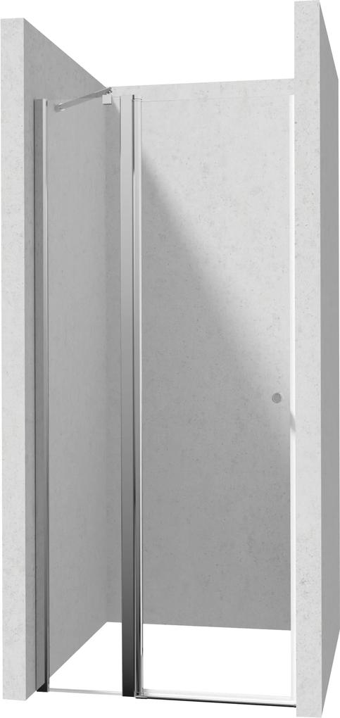 Deante Kerria Plus uși de duș 90 cm înclinabilă crom luciu/sticlă transparentă KTSU041P