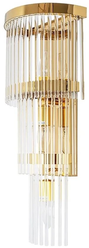 Aplica de perete design decorativ Cascada auriu