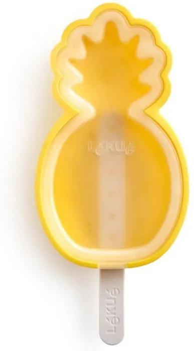 Formă din silicon pentru înghețată în formă de ananas Lékué, galben