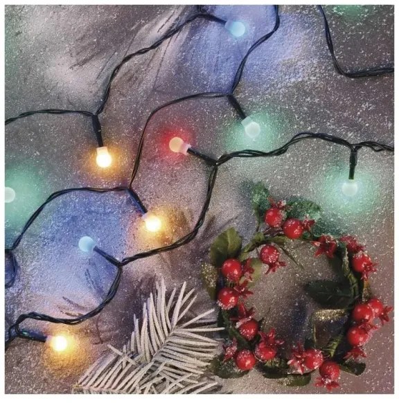 Ghirlandă luminoasă LED, 480 LED, 8 funcții, 53 m, IP44, multicolor