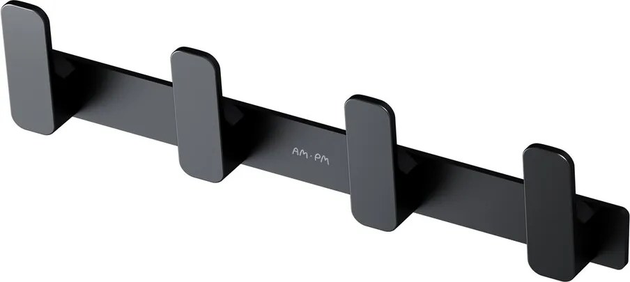 Cuier multiplu AM.PM Func 4 agatatori negru mat