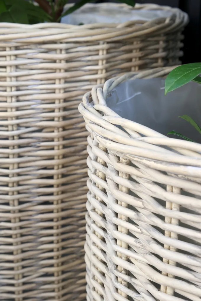 Set 3 Ghivece French Basket din salcie impeltita, Jardin