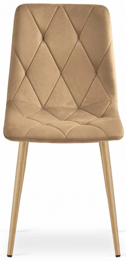 Scaun dining catifea LIBRA maro