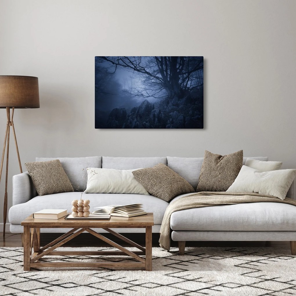 Tabloul pădurii întunecate (90x60 cm)