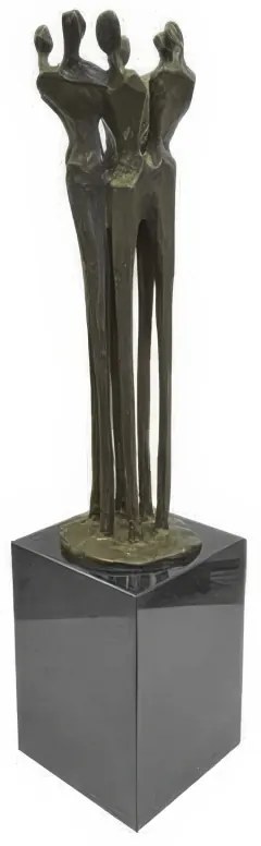 Statueta bronz masiv "Unitate" 50cm