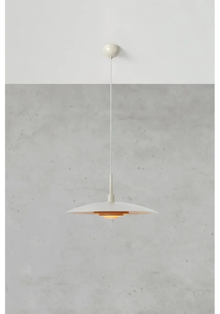 Lustră bej cu abajur din metal ø 57 cm Piny – Markslöjd