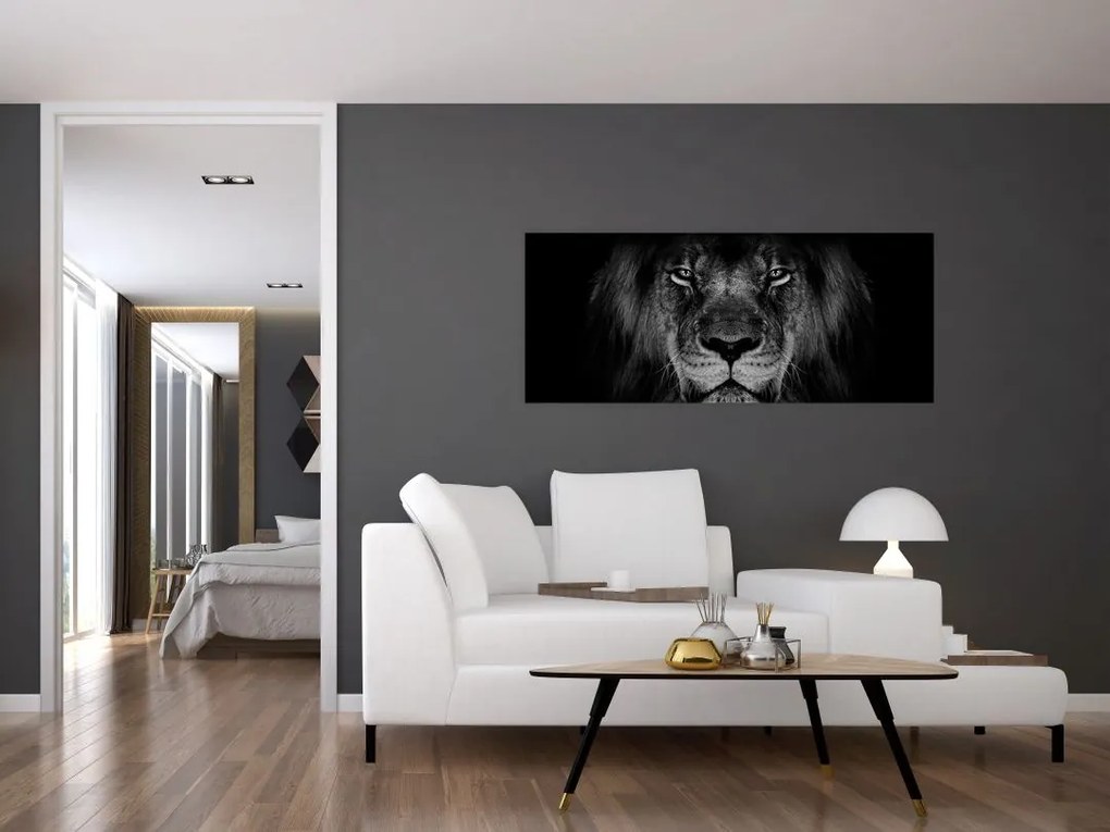 Tablou - Leu majestic (120x50 cm)