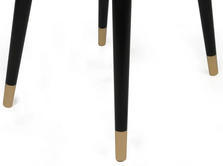 Set de scaune de sufragerie Hugo Beige și Negru, 4buc.