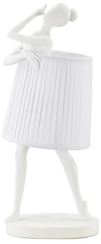 Veioză albă cu abajur textil (înălțime 62,5 cm) Ballet – Mauro Ferretti