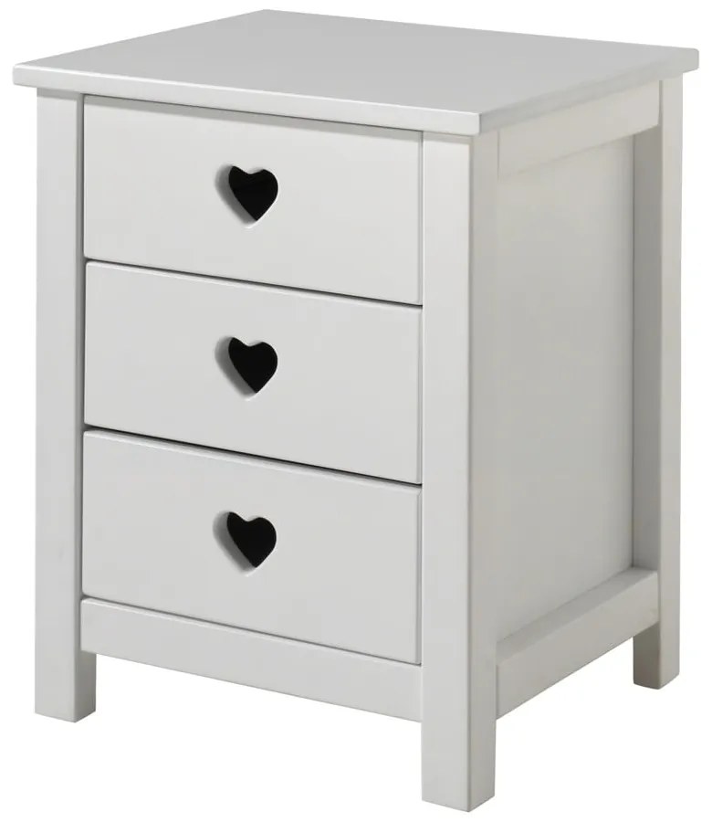 Noptieră pentru copii Vipack Amori, alb