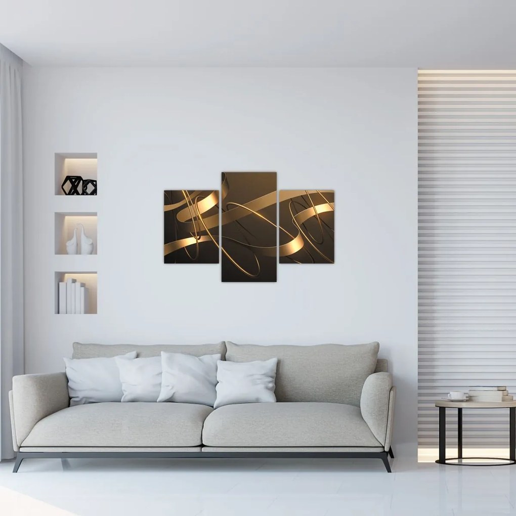 Tablou - Panglici de bronz (90x60 cm)