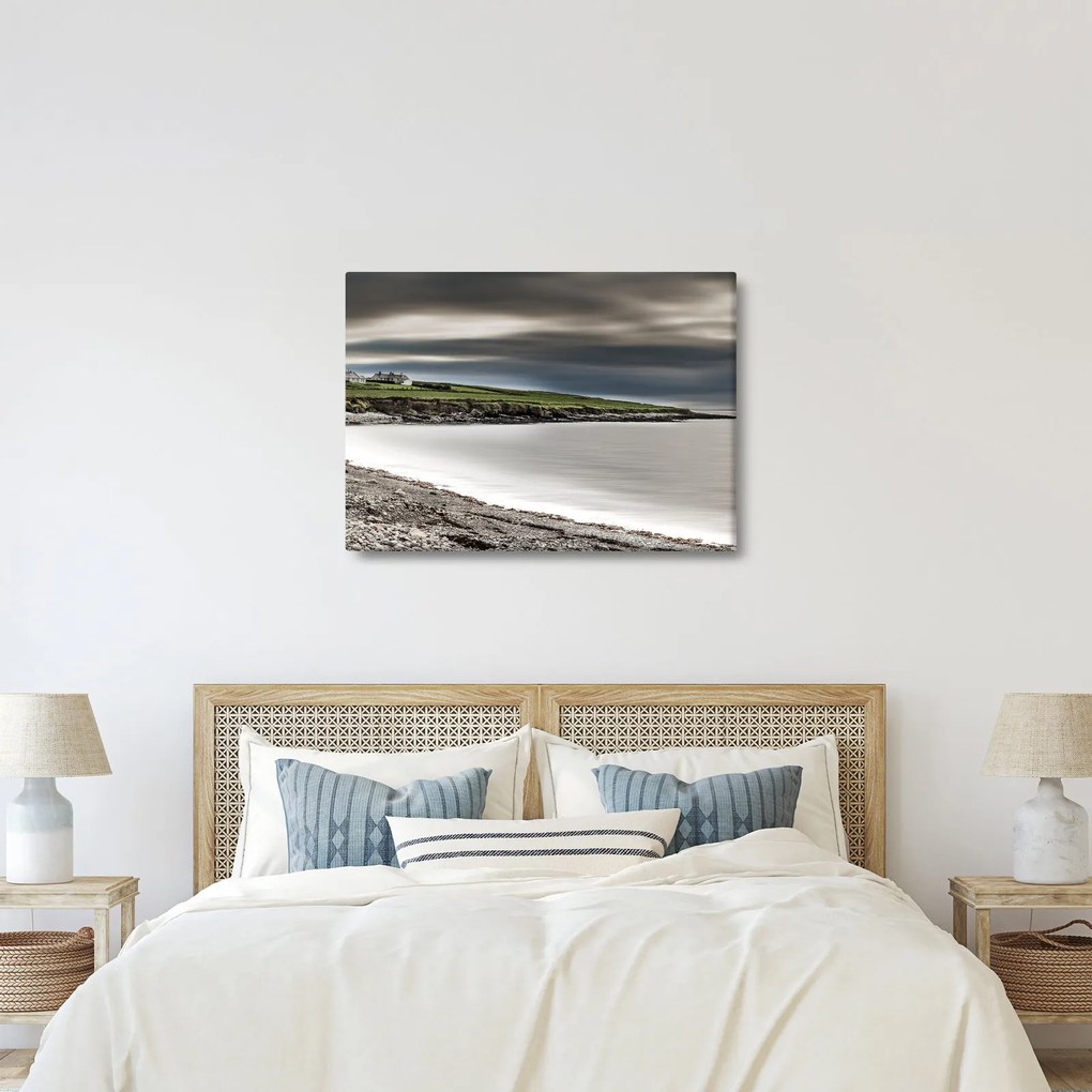 Tablou cu lac în amurg (70x50 cm)