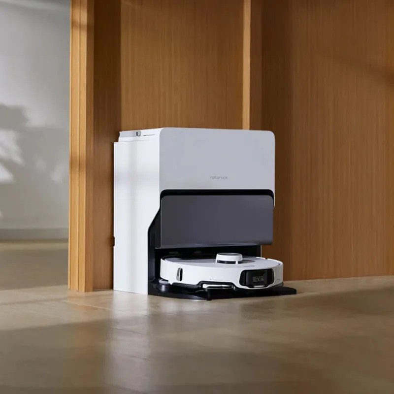 Aspirator robotic ROBOROCK S8 MaxV Ultra S8MVU02-00, 69 W, 10000 Pa, Lidar, Wi-Fi, Comenzi vocale, 5200 mAh, 3D mapping, Autonomie până la 180 min, Alb