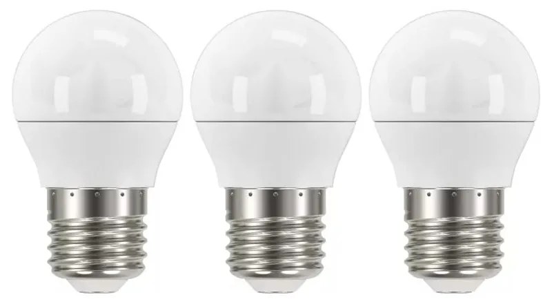 Becuri LED E27, 3 buc. cu lumină caldă 5 W – EMOS