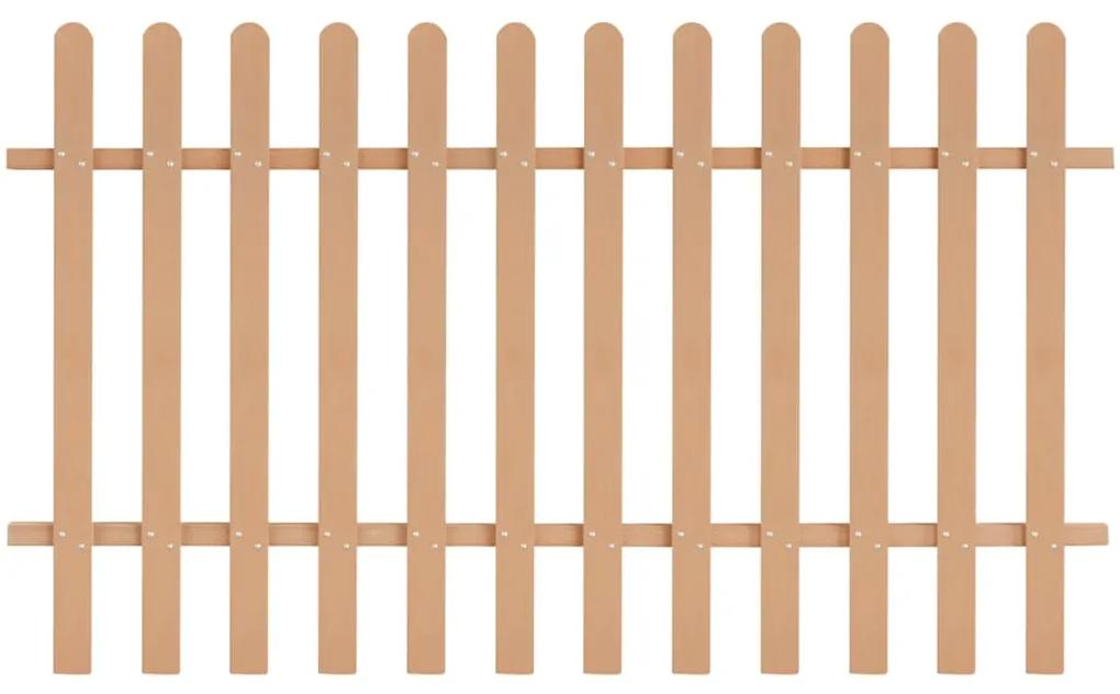 Gard din sipci, 200 x 120 cm, WPC 1, Maro, 120 cm