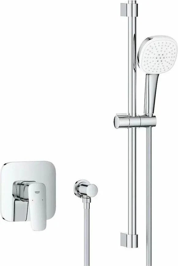 Sistem de dus incastrat Grohe Cubeo Tempesta cu para 2 functii fara corp ingropat finisaj crom lucios