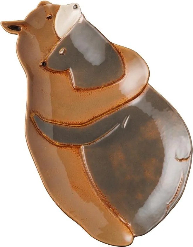 Platou din ceramica, forma de ursi, Lovebears
