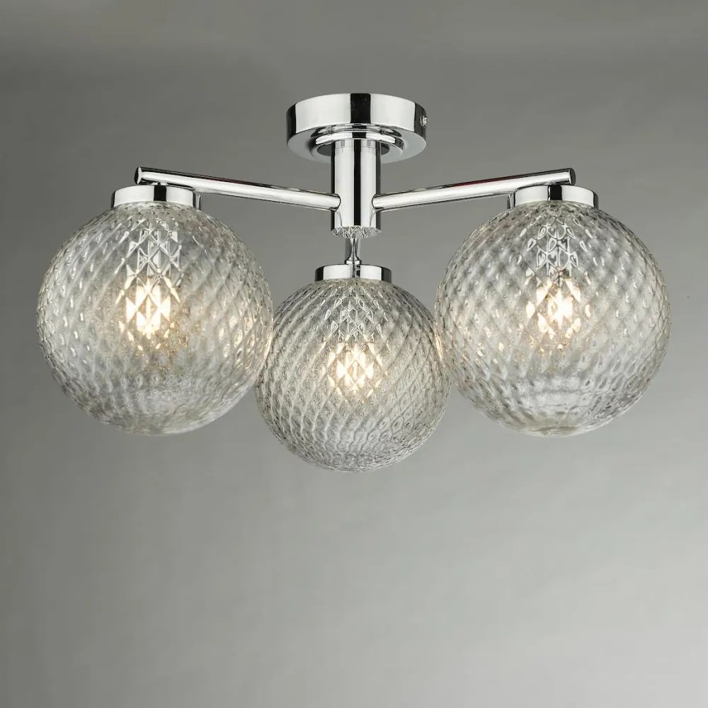 Där Lighting WAY5350 - Lustră aplicată pentru baie WAYNE 3xG9/3W/230V IP44 crom