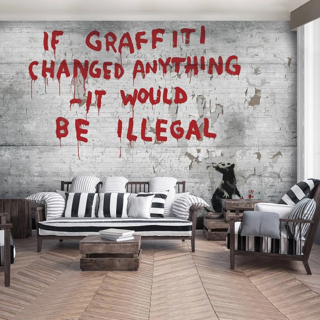 Fototapet - Inscripție Graffiti (254x184 cm)