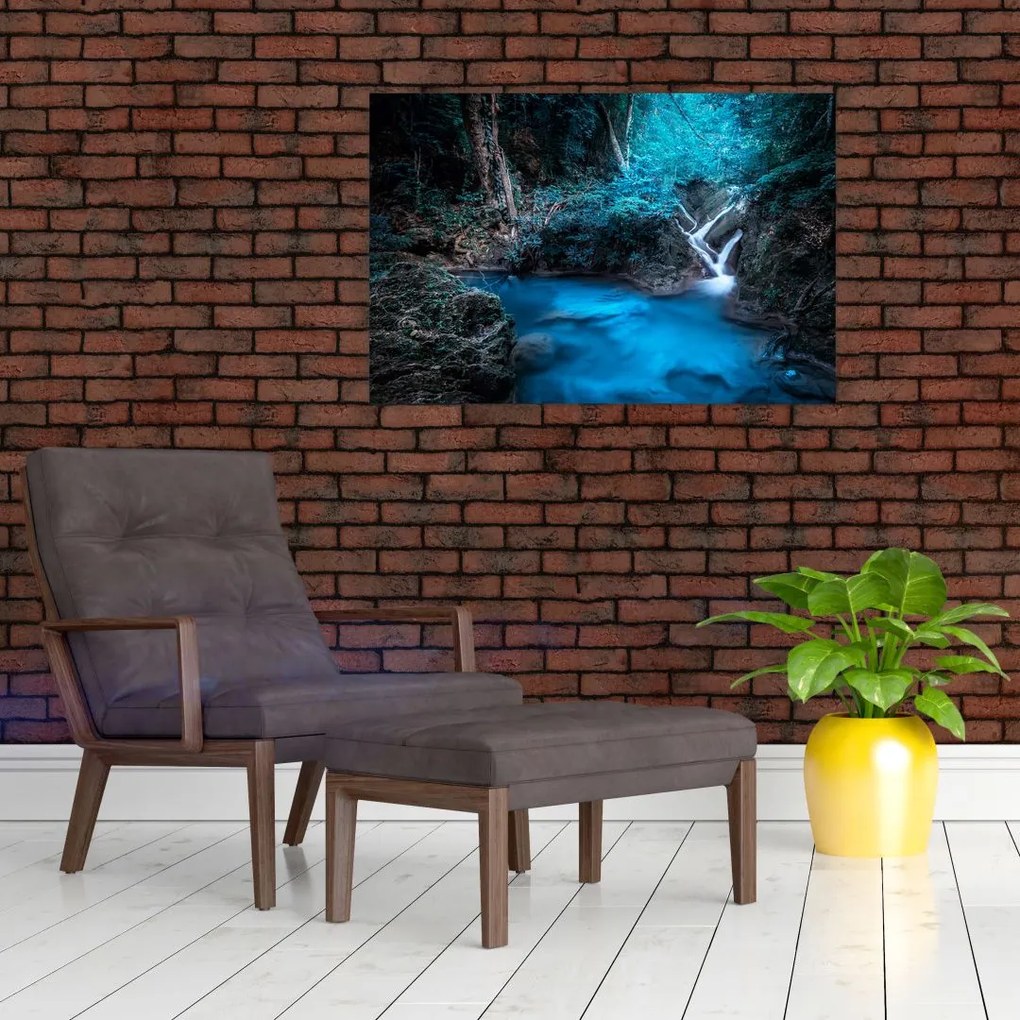 Tablou - Noaptea magică în pădurea tropicală (90x60 cm)