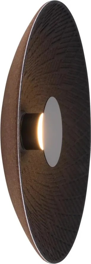 Aplica de perete decorativa LED Misaki negru/ maro
