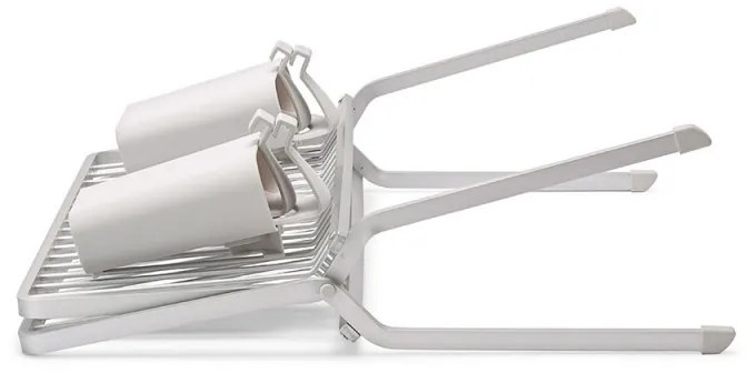 Uscator de vase pliabil Brabantia SinkSide 1004152, Suport pentru ustensile, Rezistent la coroziune, Gri deschis