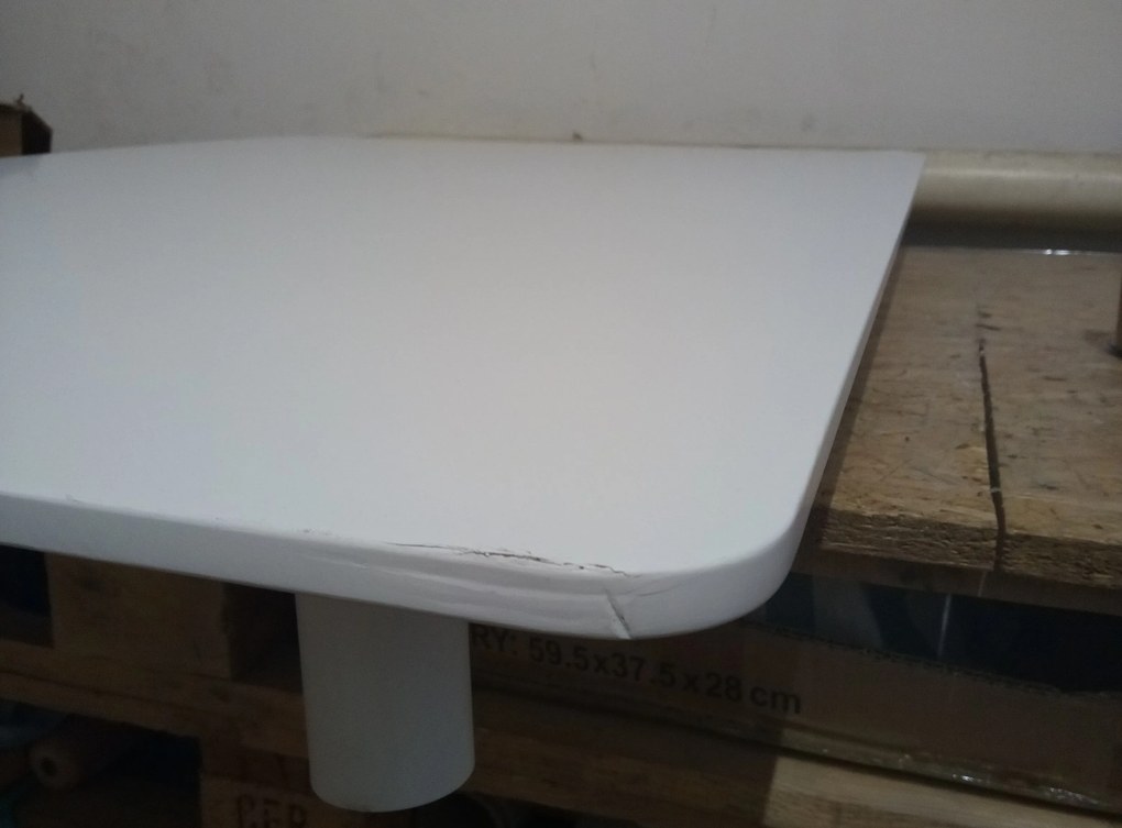 OFERTA Masă de dining albă ADRIA 120x80 cm Calitate II