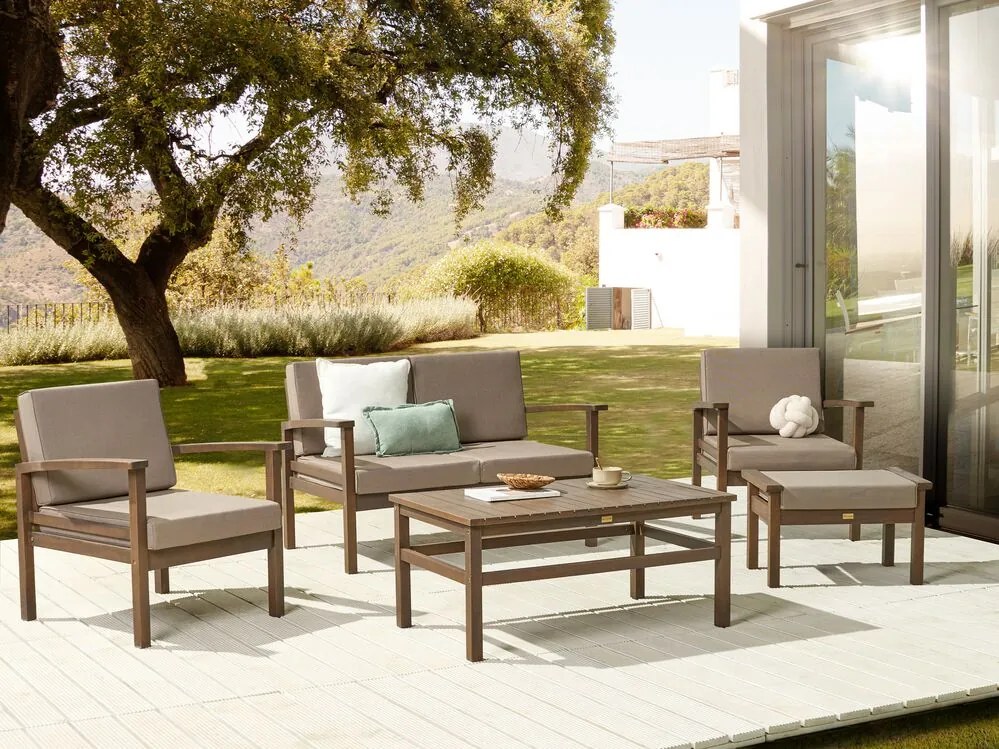 Set mobilier de grădină Manza (lemn închis). 1081194