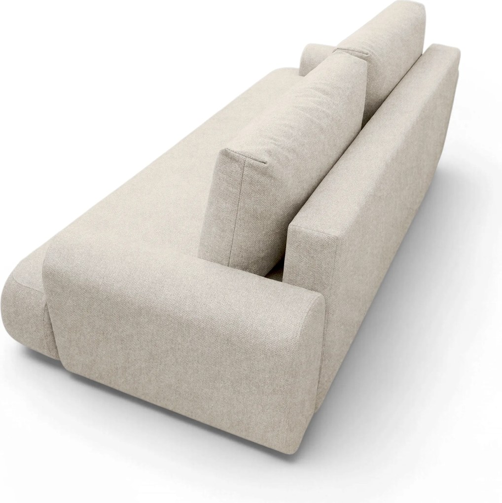 Canapea extensibilă pentru dormit Lotulis - chenille bej deschis Vibe 06