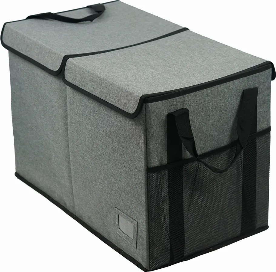 Cutie de depozitare pliabila, gri negru, DETER