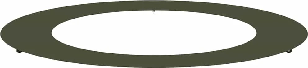 vidaXL potrivit pentru inel de copac plat Olivengrønn Ø60 / 90 cm Oțel
