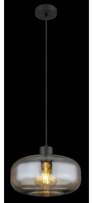 Pendul design modern Giuseppe negru, chihlimbar