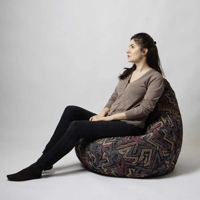 Fotoliu Nirvana Hobbit Pufrelax, Material textil - Flick-Flack