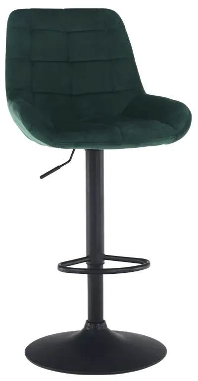 Scaun Bar Catifea Verde închis, CHIRO NEW