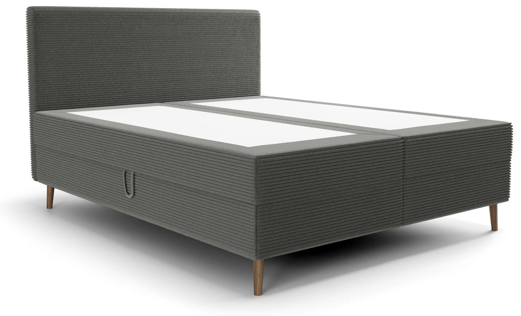 Pat de o persoană 120 cm Napoli Bonell (verde închis) (cu somieră, cu sp. depozitare). 1082440